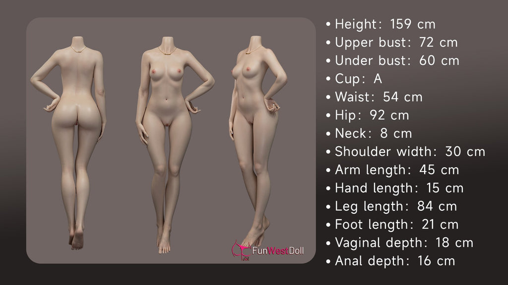FunWest Dolls Lucy 159cm A-Cup Silicone doll, photo 1