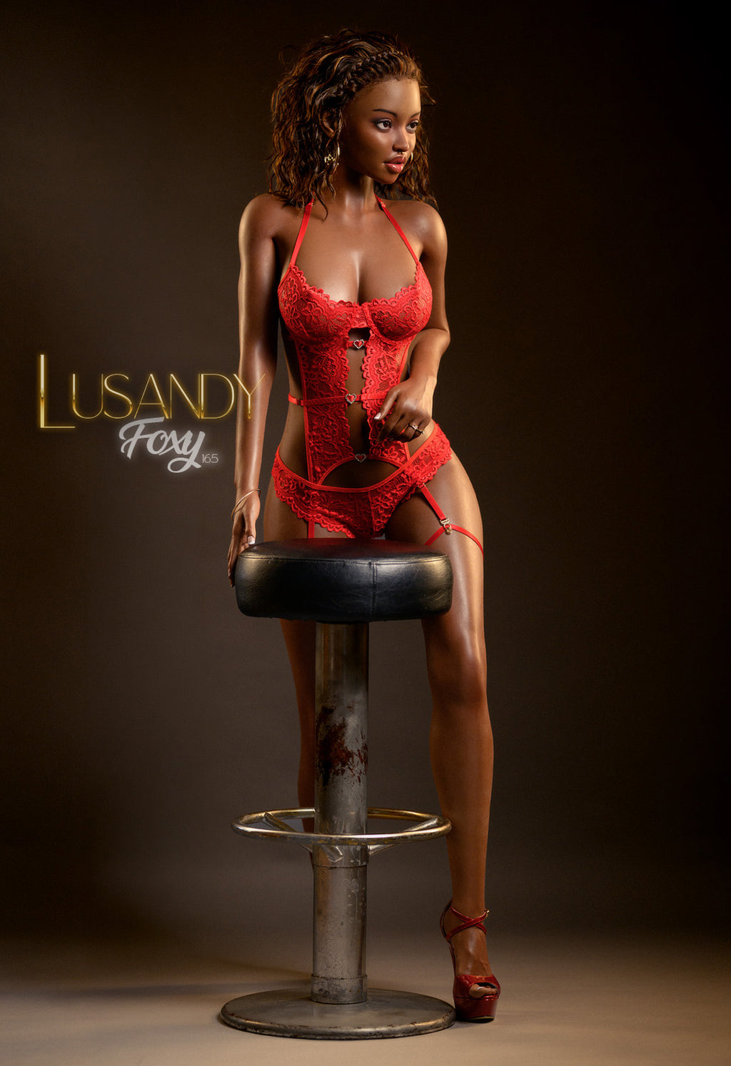 Lusandy Foxy 165cm D-Cup Silicone Customizable Companion Doll — factory still 17 of 31