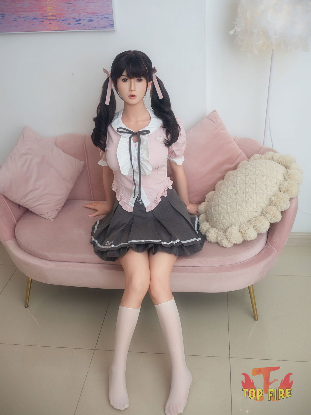 Top Fire Doll Esther 158cm D-Cup silicone doll photo 4