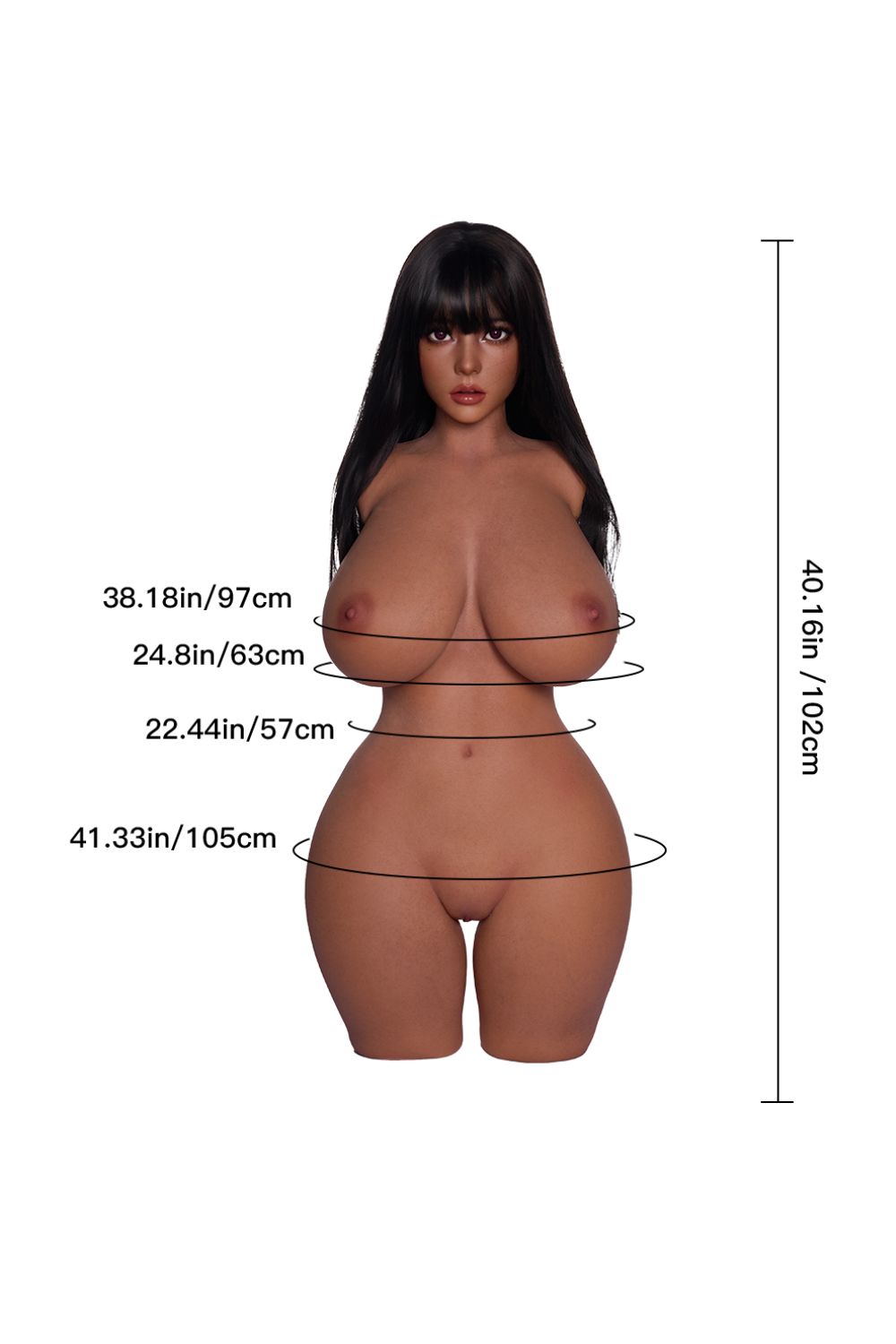Erovenus Cinna Max Series silicone torso, product photograph 2