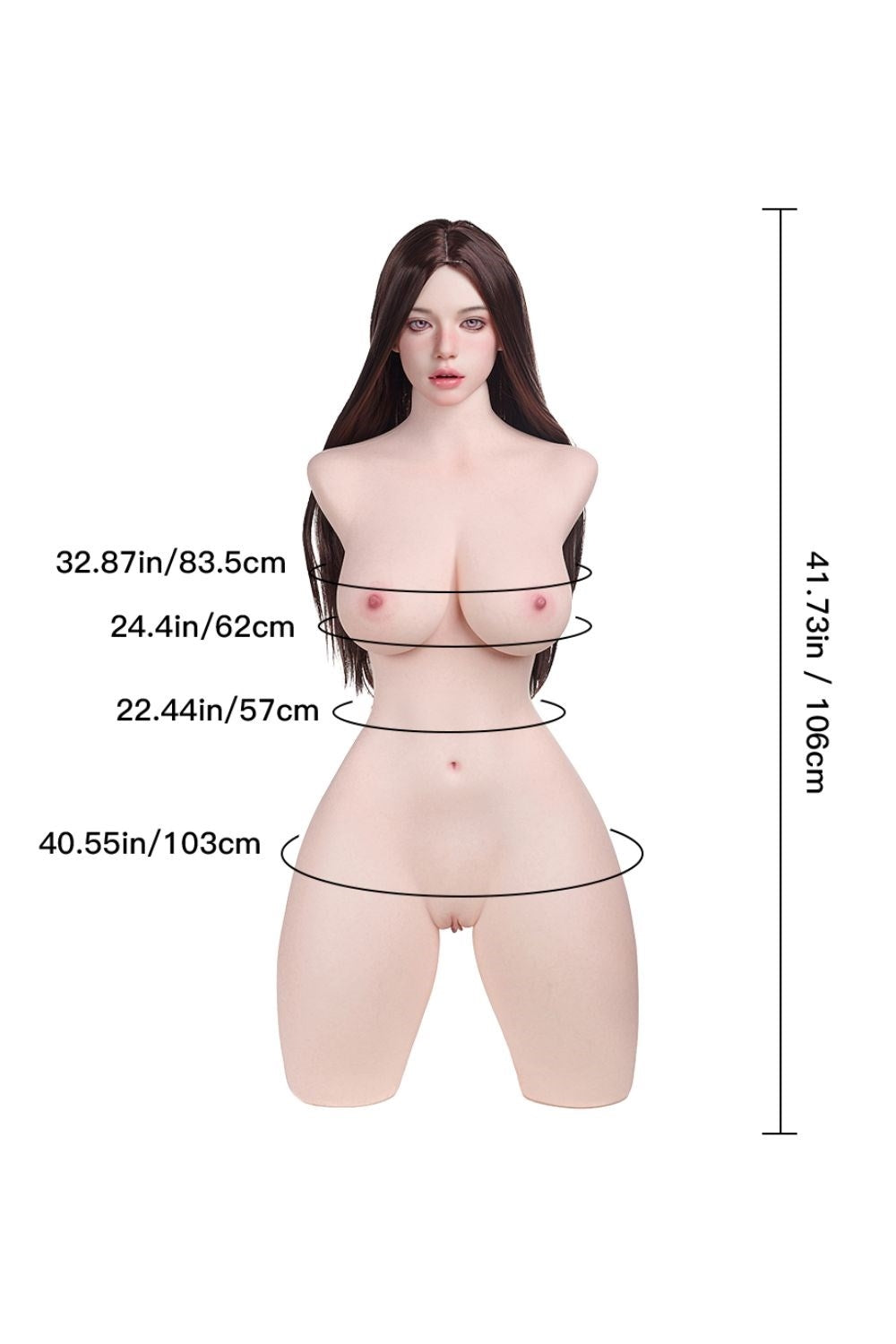 Erovenus Bela Max Series silicone torso, product photograph 2