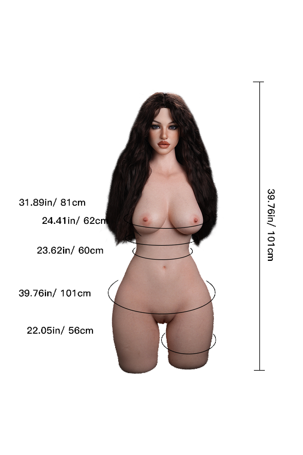 Erovenus Cecilia 101cm F-Cup Silicone Customizable Companion Doll