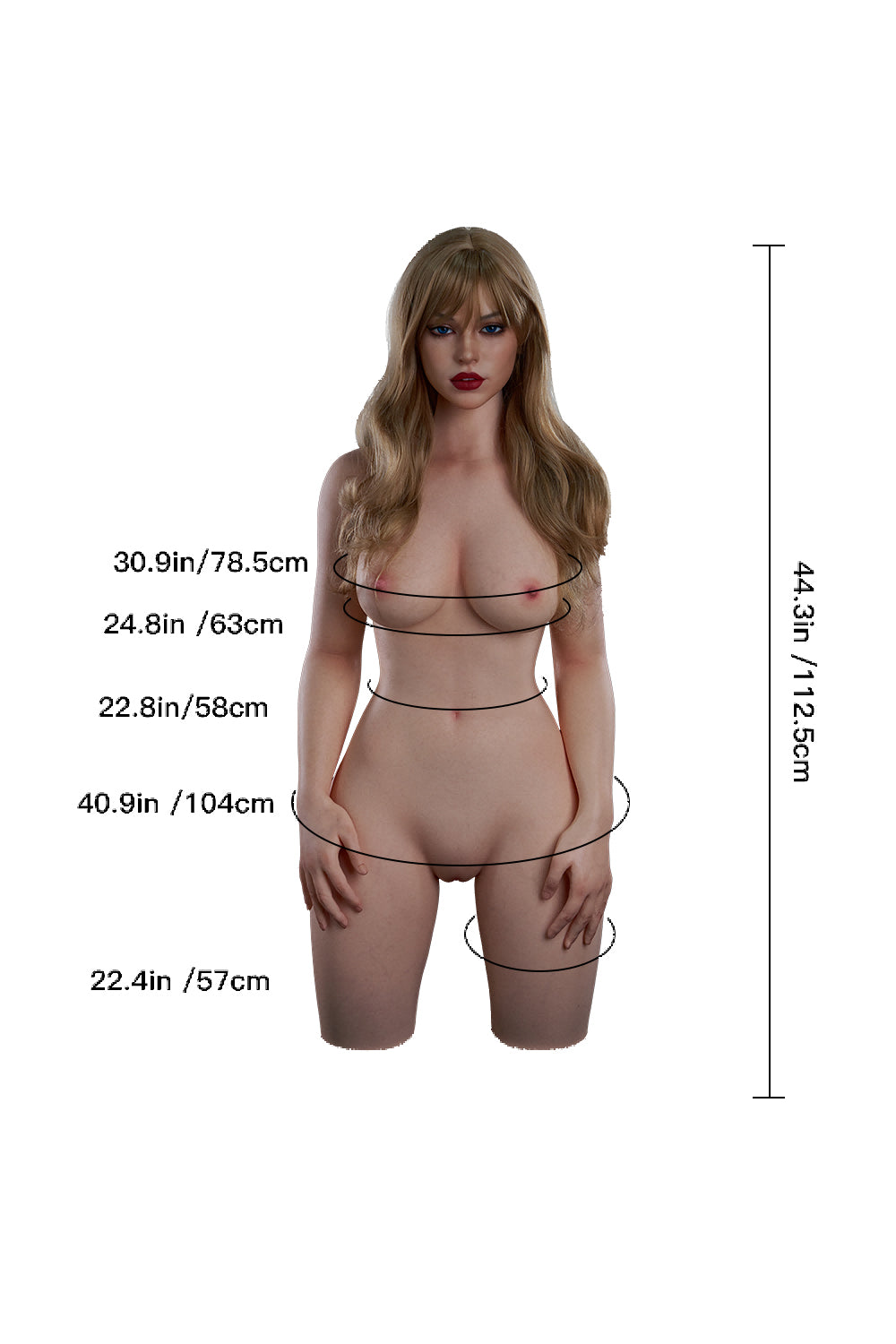 Erovenus Doris 112.5cm D-Cup Silicone Customizable Companion Doll