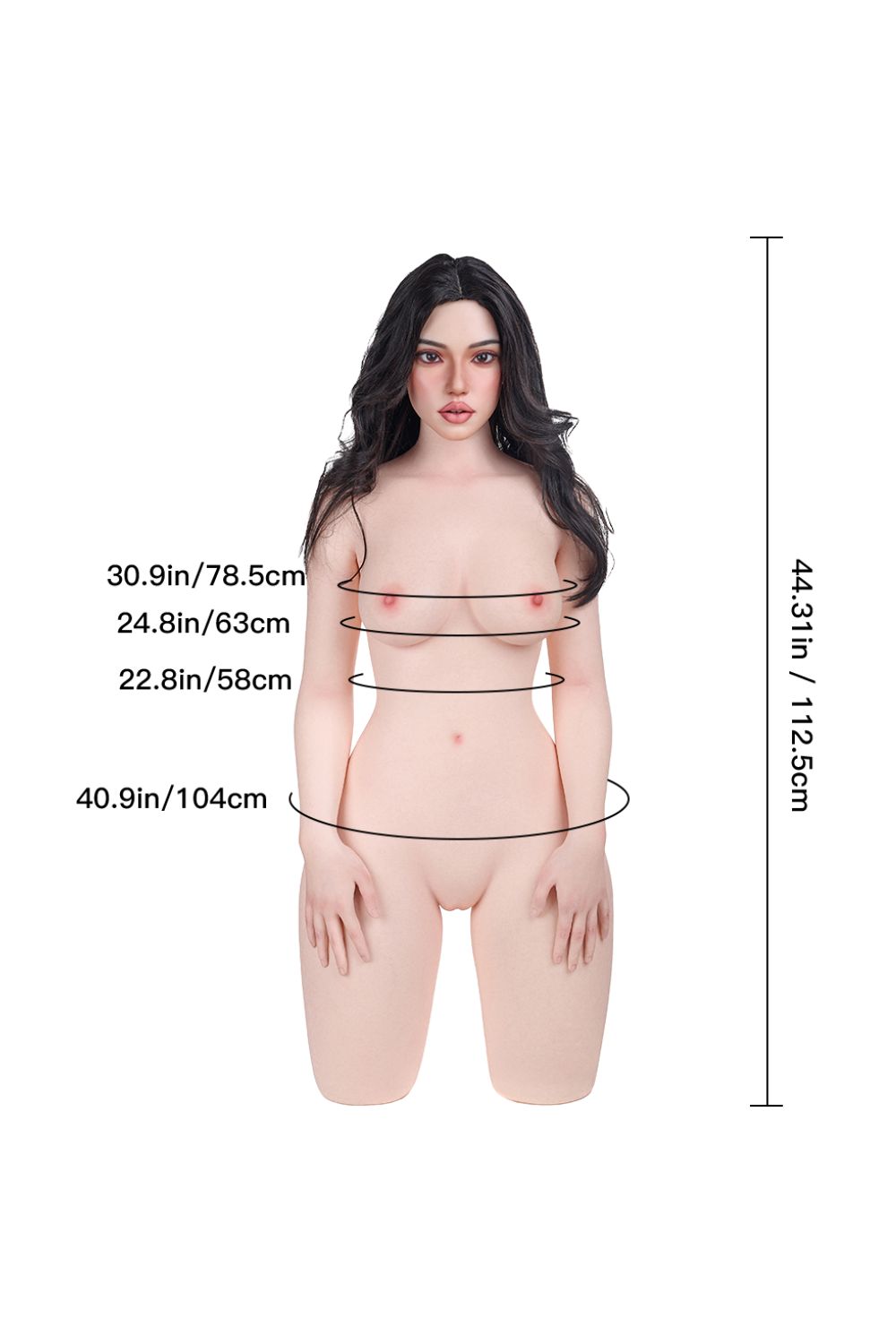 Erovenus Ellen 112.5cm D-Cup Silicone Customizable Companion Doll