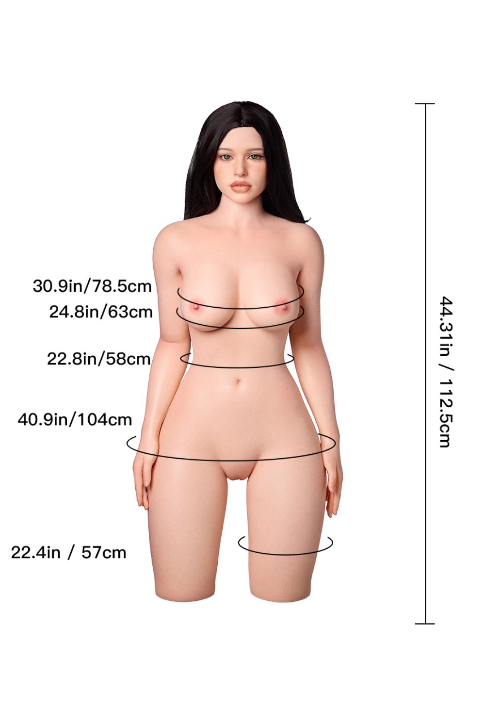 Erovenus Iris 112.5cm D-Cup Silicone Customizable Companion Doll