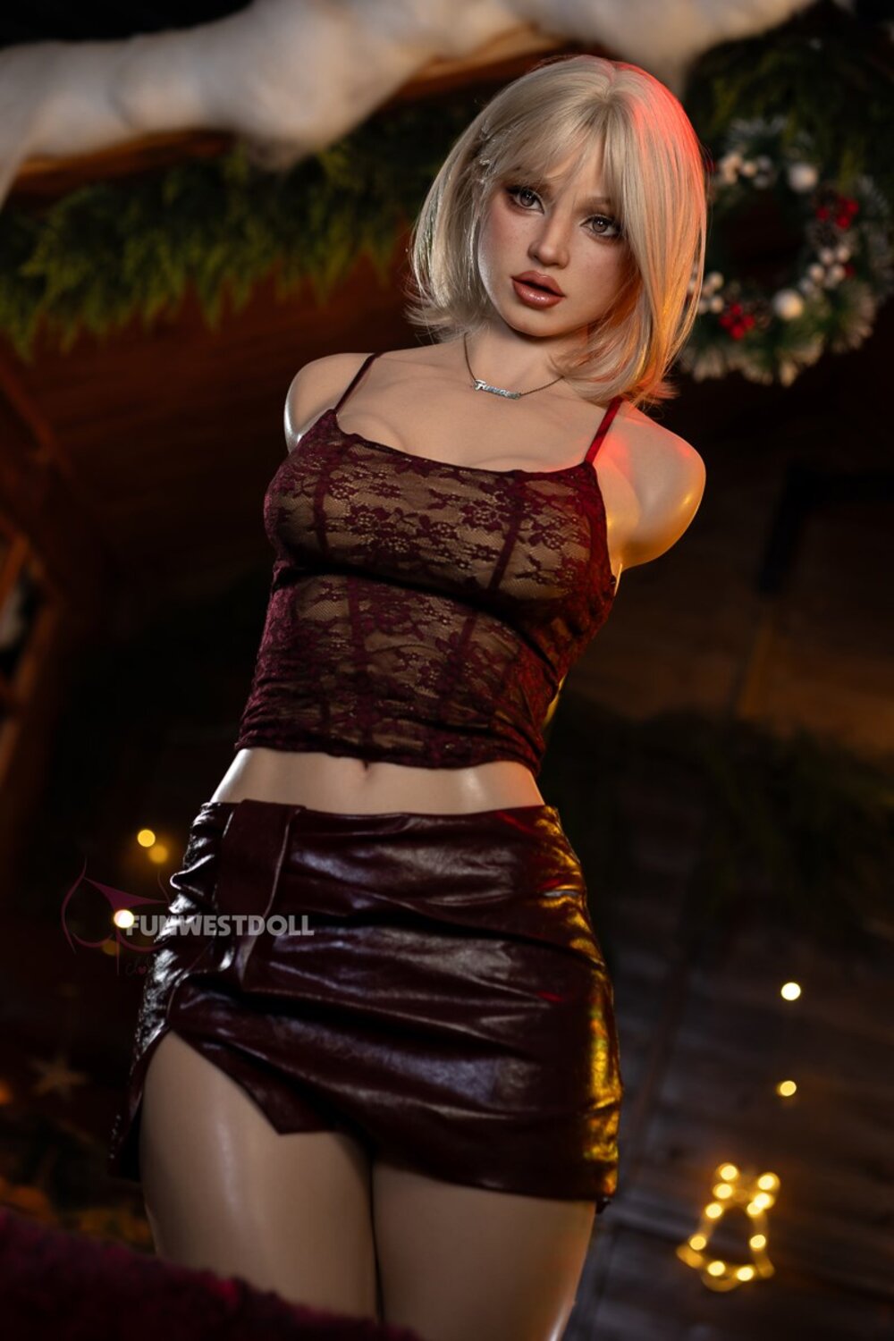 Lyra by FunWest Dolls, three-quarter torso styling view