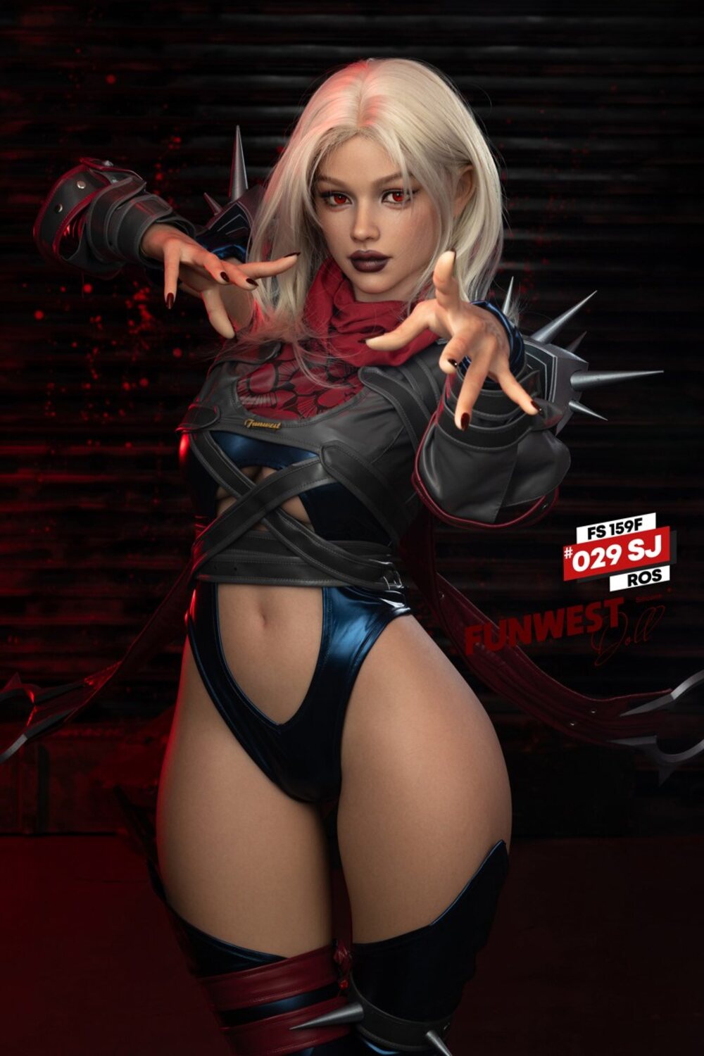 Sophiemina by FunWest Dolls, costume with arms raised
