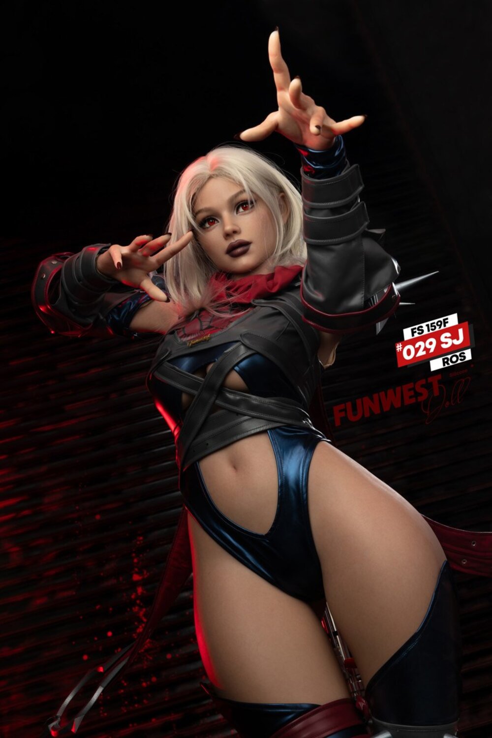 Sophiemina by FunWest Dolls, costume portrait reaching forward