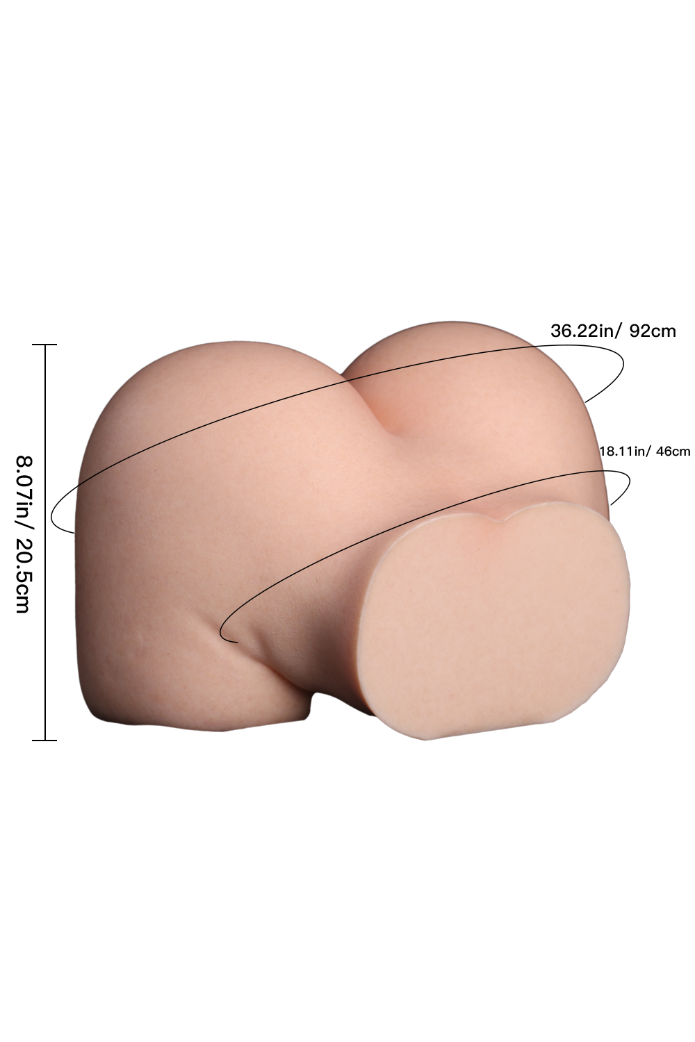 Lucy 20.5cm Silicone Customizable Hips