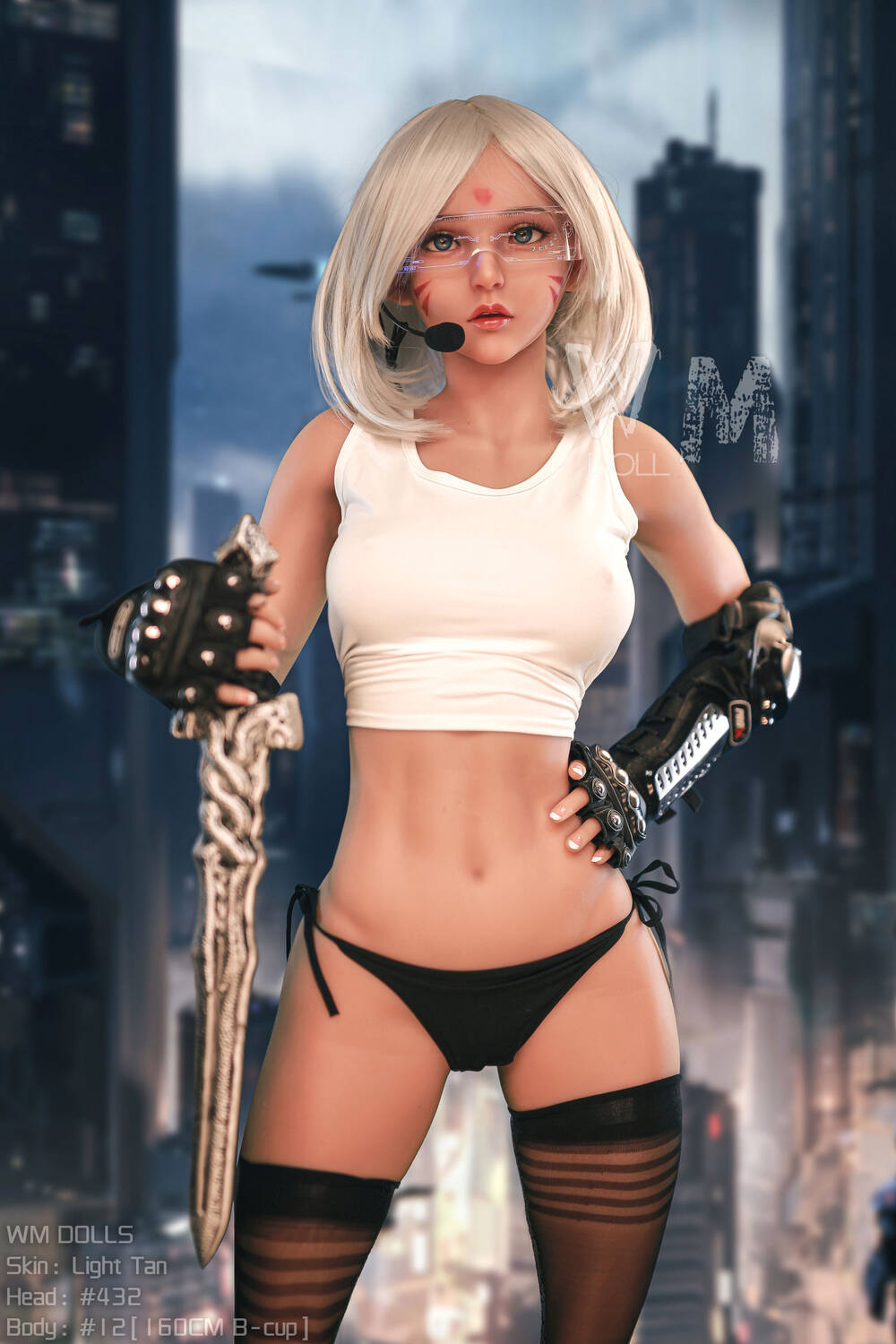 Mona 160cm B-Cup TPE Customizable Companion Doll