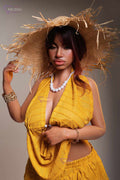 MD Doll Luna wearing a straw hat and yellow outfit