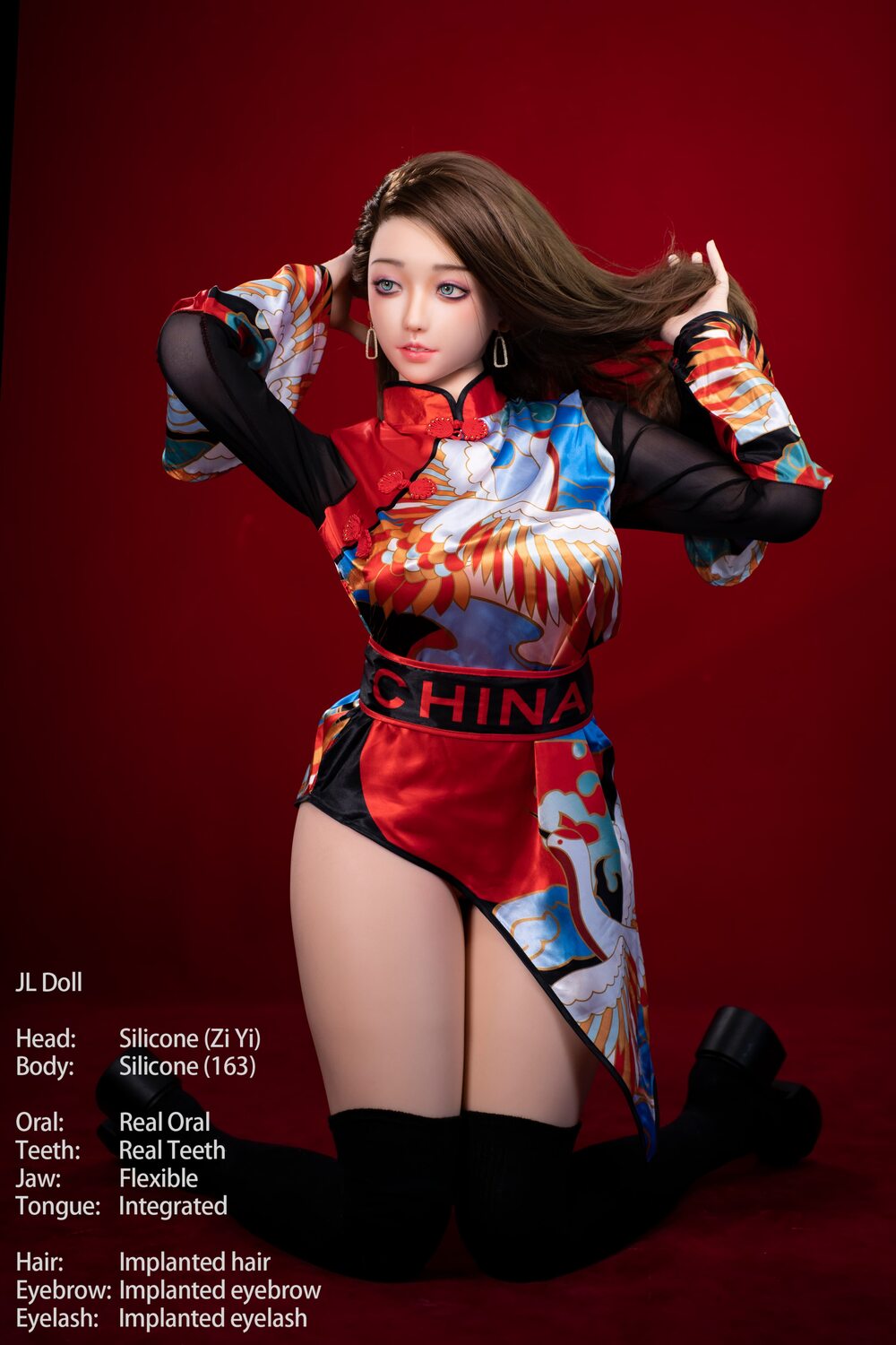 Ziyi 163cm D-Cup Silicone Customizable Companion Doll