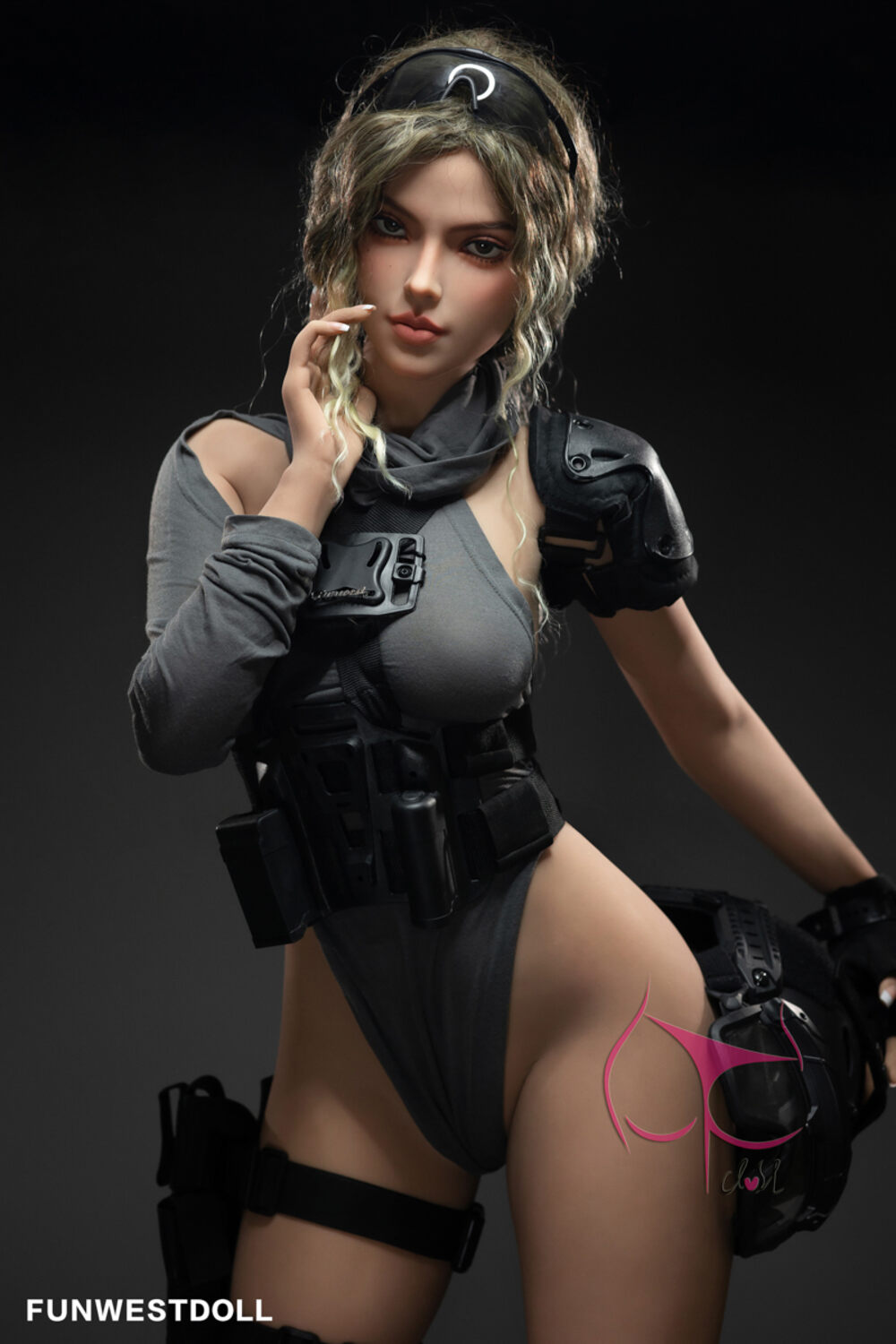 Lexie by FunWest Dolls, alternate portrait with dark costume