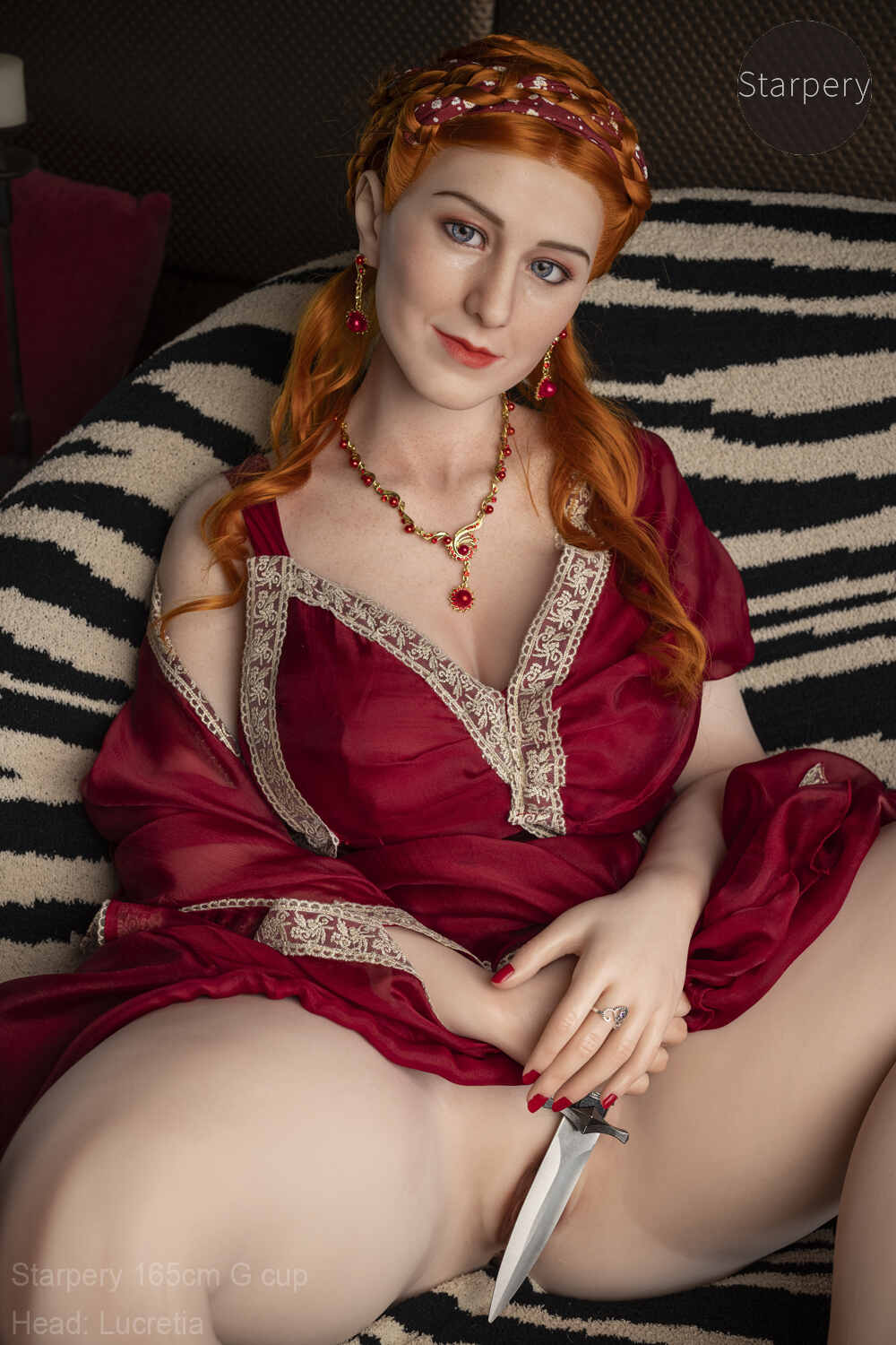 Lucretia 165cm G-Cup Silicone Head Customizable Companion Doll