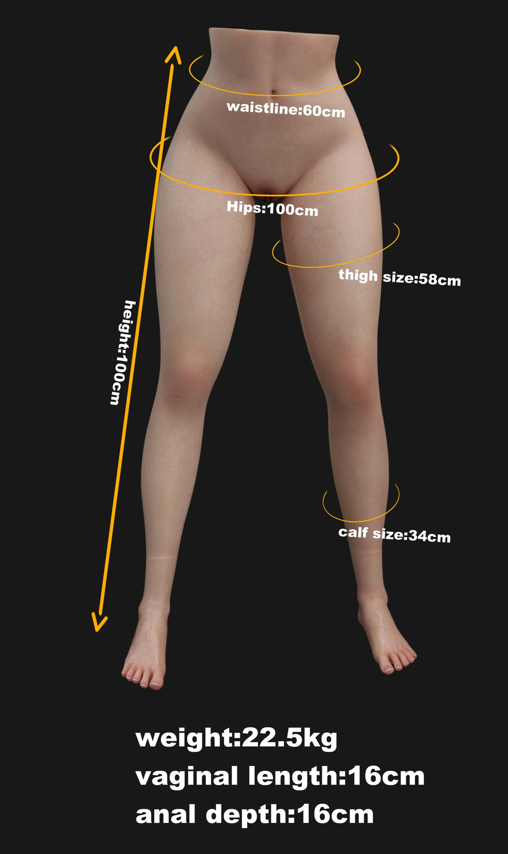 MD Doll T50 Leg Silicone Torso - In Stock US