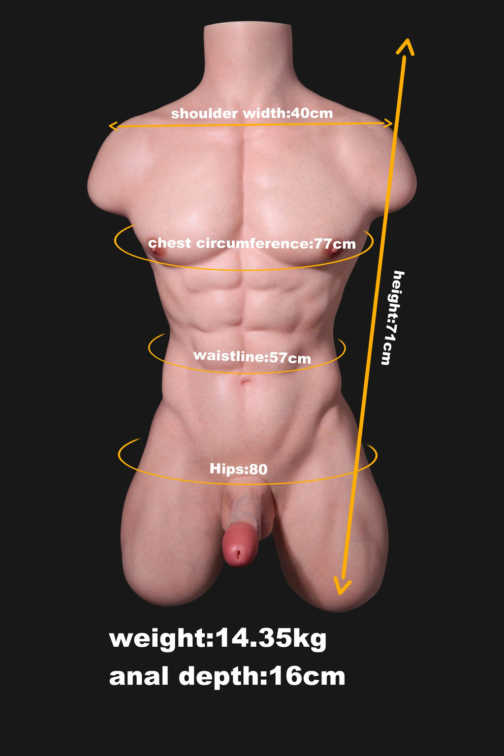 MD Doll Jason T05 Silicone Torso with Head D1 - In Stock US