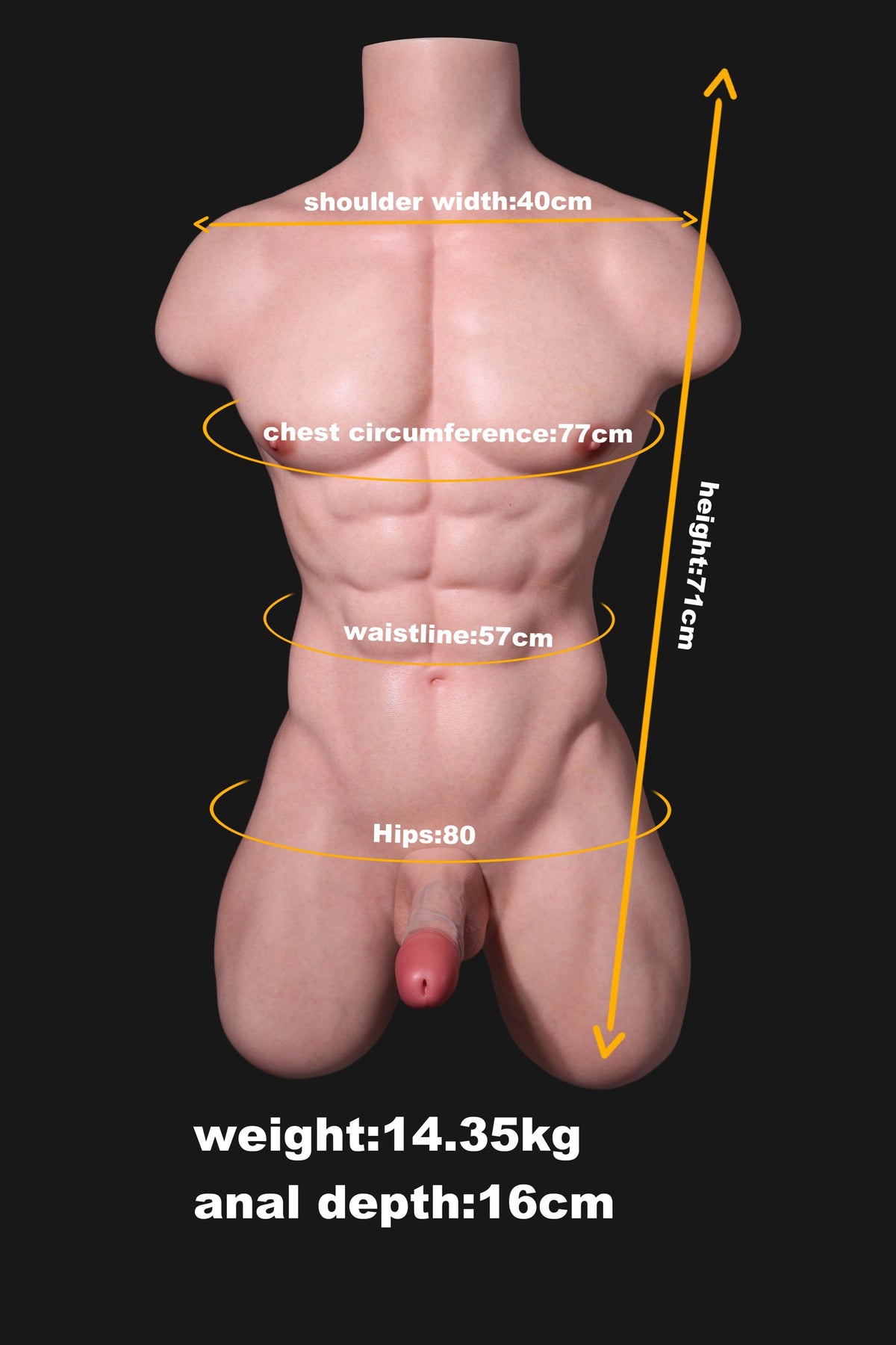 MD Doll Jason T05 Silicone Torso with Head D1 - In Stock US