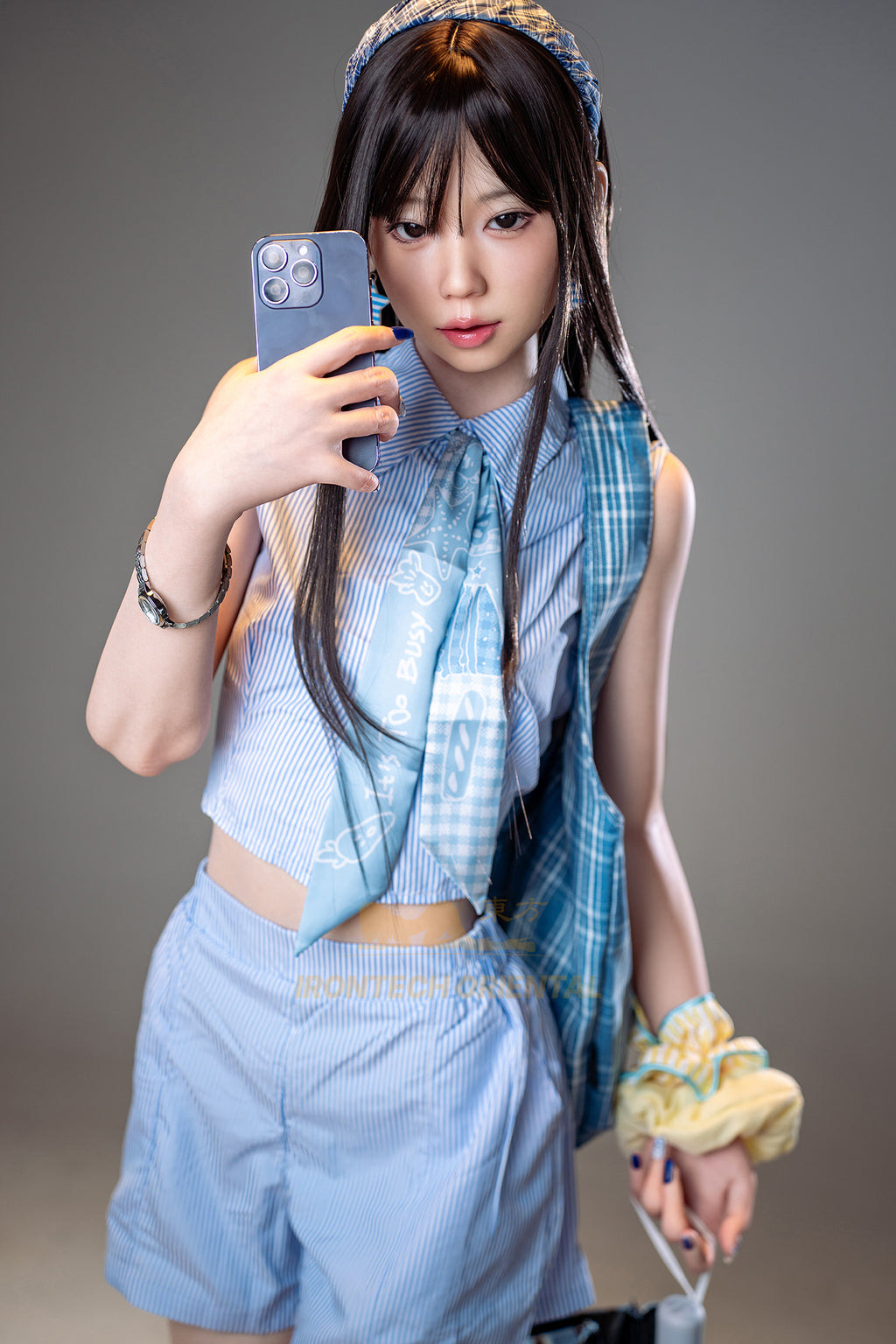 Irontech Kurumi 161M A6 ROS MAX Silk Glow Silicone Customizable Companion Doll
