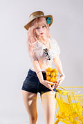 Irontech Mio Sunshine Traveler 166cm E-Cup silicone companion doll with pink hair, photo 1