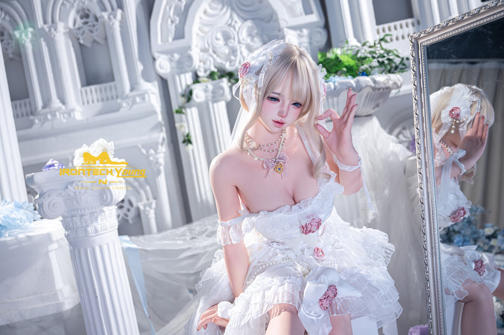 Irontech Momo Bridal 154cm E-Cup silicone companion doll with blonde hair, photo 6