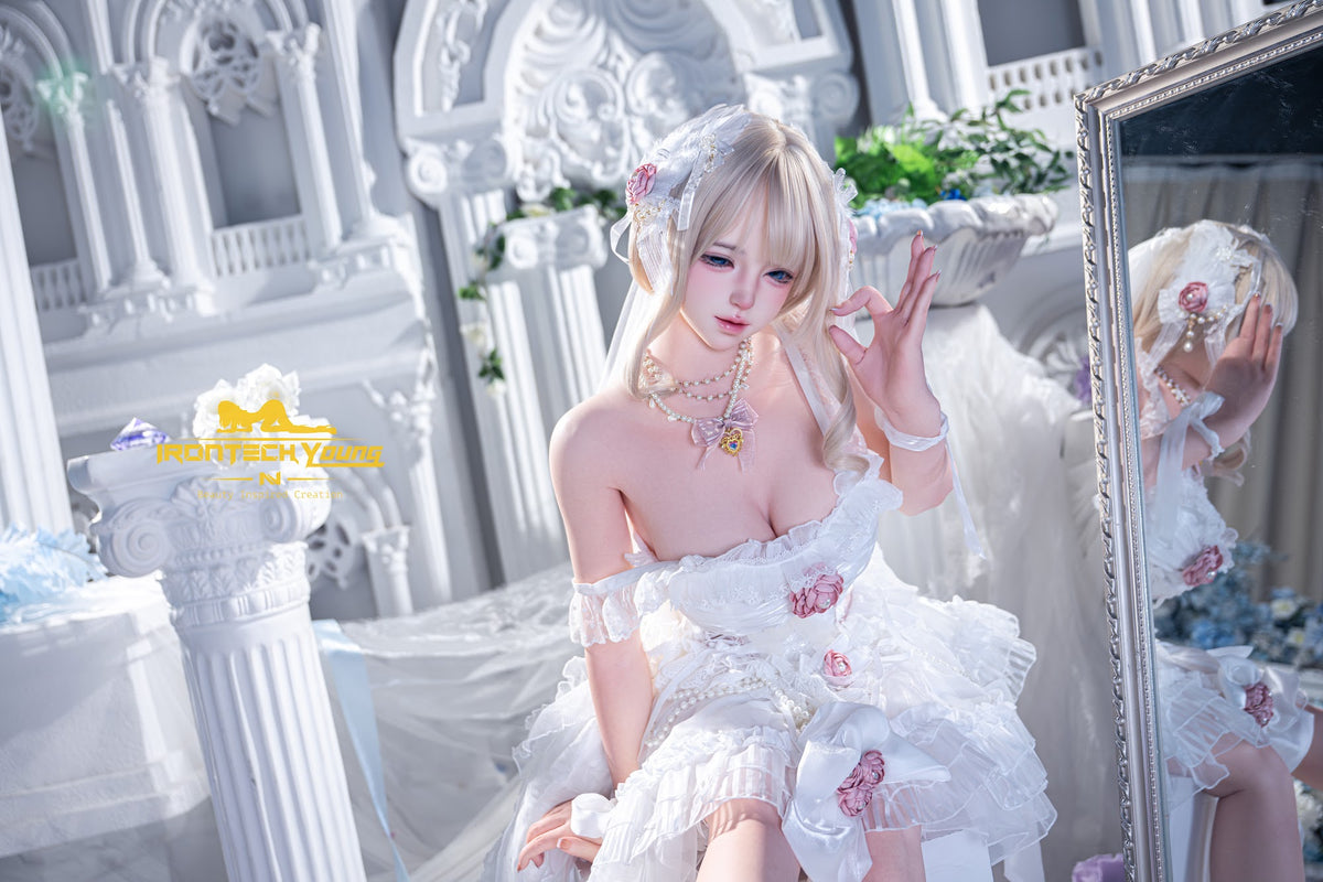Irontech Momo Bridal 154cm E-Cup silicone companion doll with blonde hair, photo 6