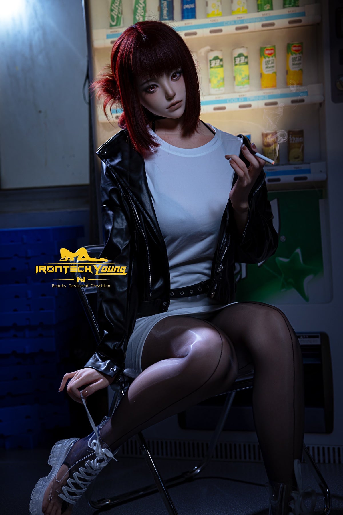Irontech Ria Cool Beauty 171cm F-Cup silicone companion doll with red hair, photo 3