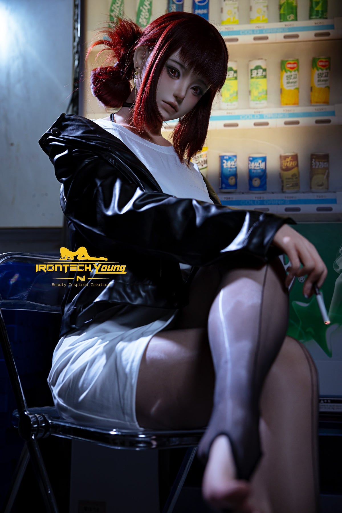 Irontech Ria Cool Beauty 171cm F-Cup silicone companion doll with red hair, photo 4