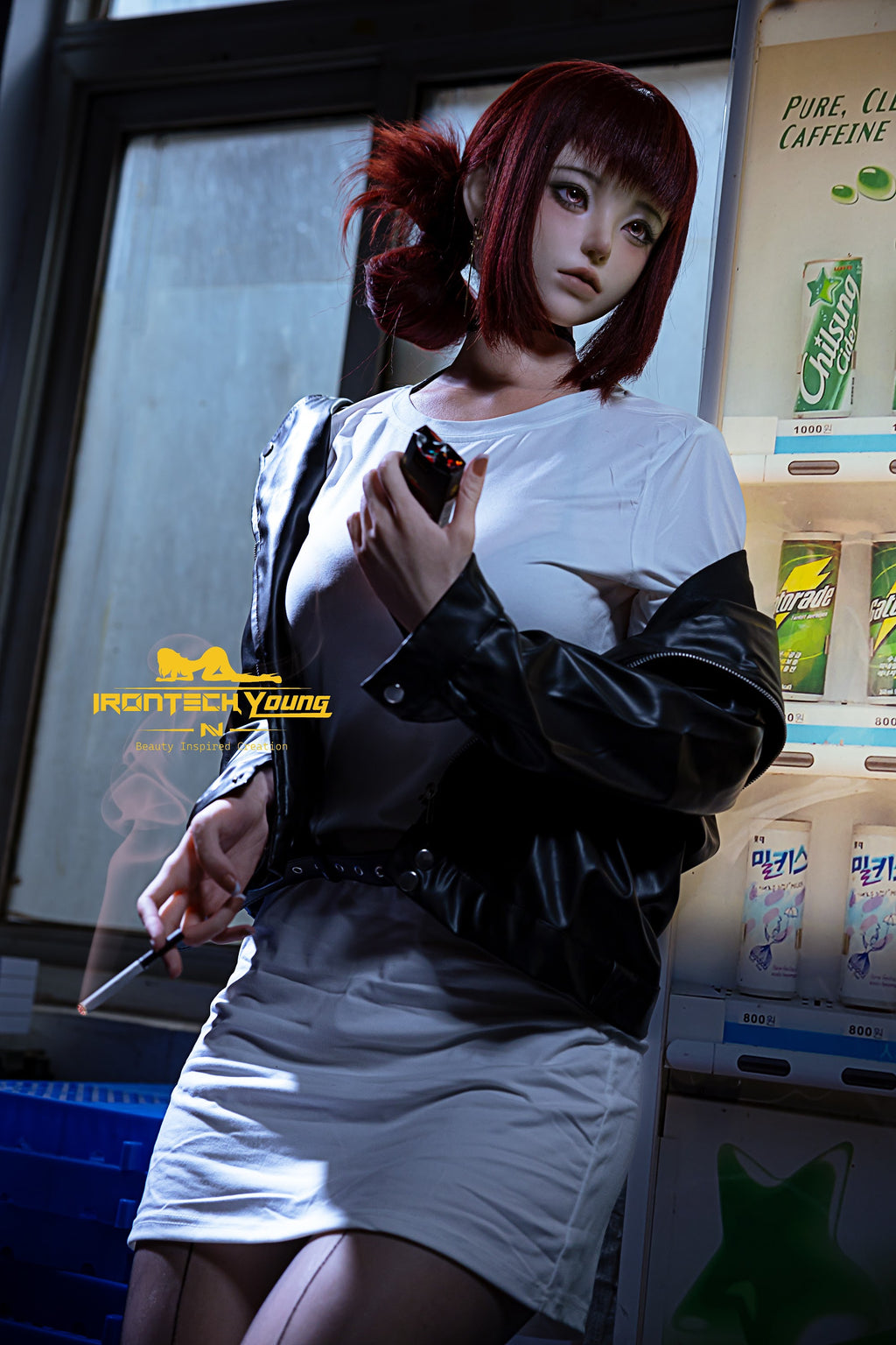 Irontech Ria Cool Beauty 171cm F-Cup silicone companion doll with red hair, photo 6